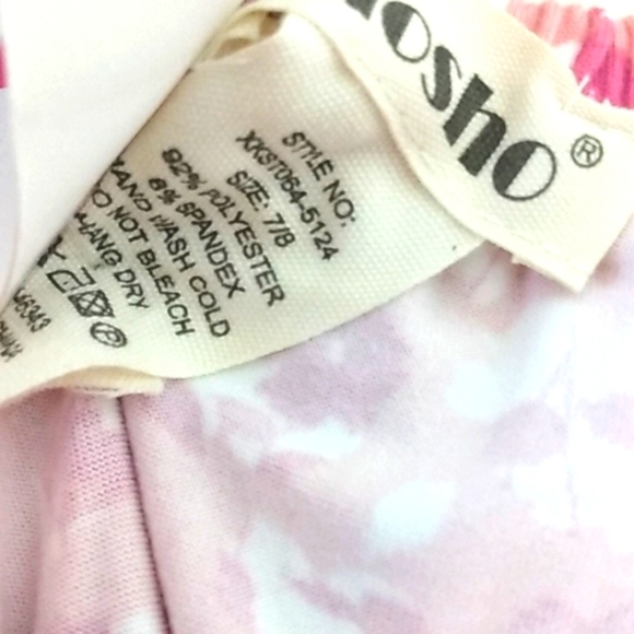 SHOSHO GIRLS TWO PIECE SHORT SET SIZE 7-8 NWT - Picture 4 of 4